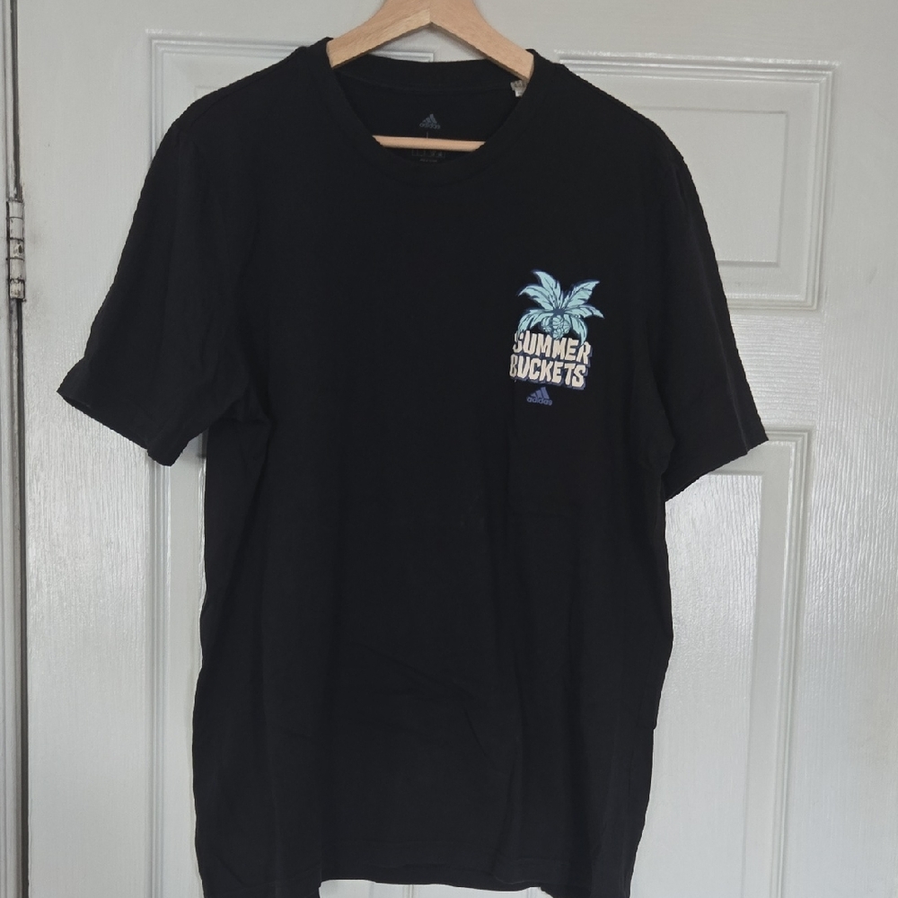 Adidas Black 'Summer Buckets' Men's Tee